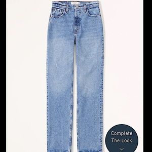Abercrombie & Fitch 90s straight ultra high rise jeans